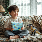 1St Birthday Boy Wrapping Paper - Mini Roll - Dinosaur Truck Happy Birthday Design For Boys' Birthday Party And More - 17 Inches X 16.4 Feet - 1 Year Old