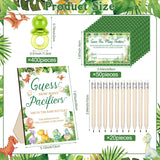 Dinosaur Baby Shower Game Guess How Many Pacifiers Games Sign 50 Small Guessing 20 Hb Pencils 750 Ml Milk Bottle 400 Acrylic Pacifiers Decorations Guests Gender Reveal Party Favors