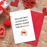 Funny Valentines Day Card Gifts For Boyfriend Girlfriend, Cute Valentines Day Gifts For Him Her Husband, Funny Internet Stranger Online Dating Valentines Card