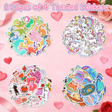 24Pack Valentines Day Cards For Kids School With Water Bottle Cards And 200Pcs Stickers, Valentine Crafts Class For Boys And Girls