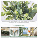 50 Pcs Mixed Artificial Eucalyptus Stems Bulk Babys Breath Fake Flowers Artificial Greenery For Home Decoration, Crafts, Wedding Arrangement