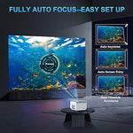 A1 Android TV Projector - 4K, WiFi, Bluetooth 5.2, 800 ANSI, 1080P, 50% Zoom