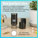 Self-Inking Christmas Rubber Stamp - Candy Canes - Red Ink