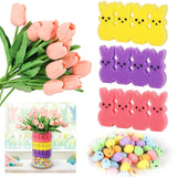 Tulips Vase Filler Set, Table Centerpiece Decor For Home And Kitchen, Home Décor Table Vase Fillers, Floral Arrangement For Party, Dining Table (Easter, Pink)