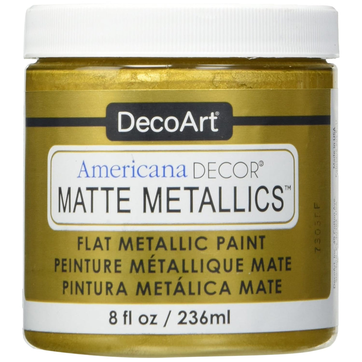 DecoArt Deco Art Americana Decor Matte 8OZ GoldCraft Paint, 8 Fl Oz (Pack of 1)