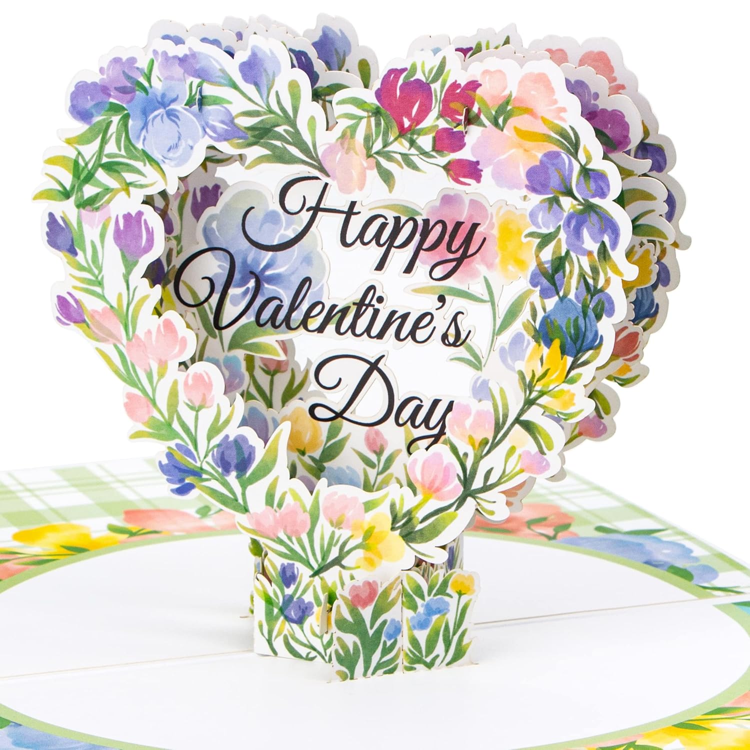 Valentines Day Cards,Valentines Pop Up Card, Happy Valentine'S Day Card, Valentines Day Card For Wife, Floral Valentines Card For Her, Romantic Card For Girlfriend,With Envelope