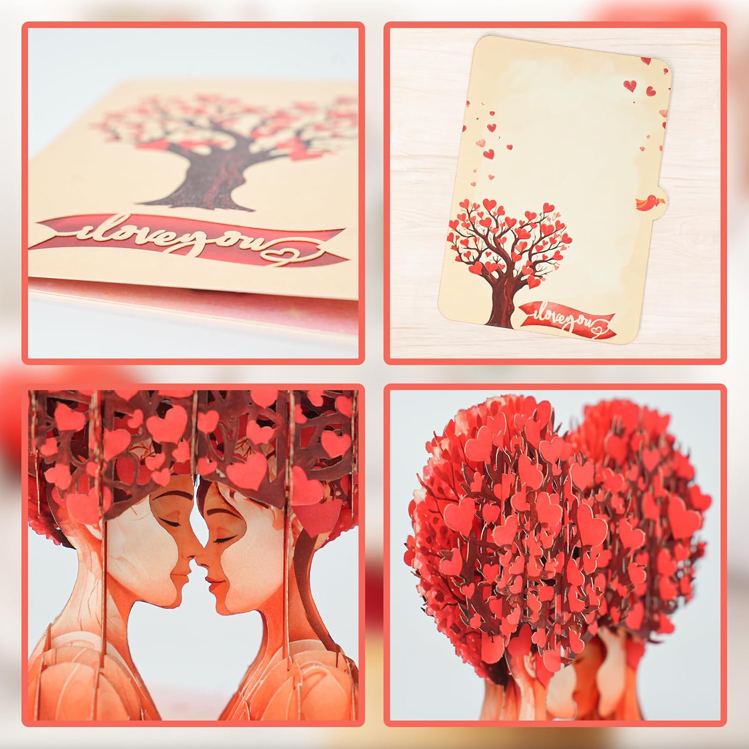 Handmade 3D Popup Valentines Day Card For Wife, Girlfriend, Adults - Romantic Valentine Cards For Lgbtq, Lesbians, Gay - Unique Valentines Cards For Her - Perfect For Special Moments