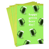 Hallmark Shoebox Pack of Funny St. Patricks Day Cards, Green Beer (6 Cards and Envelopes)