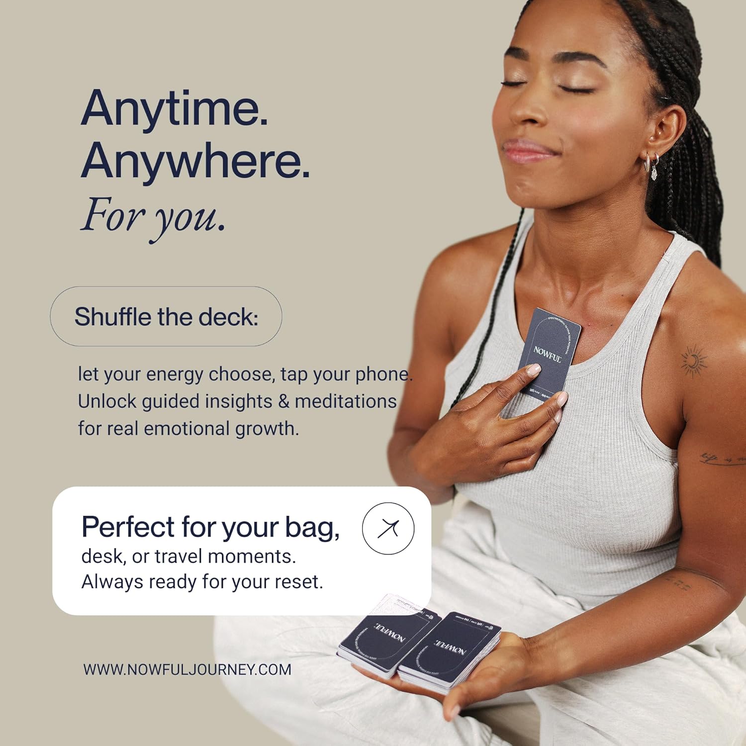 Smart Affirmation Cards – Daily Mindfulness, Motivation & Self Care Deck With Phone Tap App For Personalized Guidance, Emotional Clarity & Positive Rituals