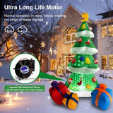 7.5 Ft Inflatables Christmas Tree Decoration, Christmas Inflatables Blow Up Yard Decoration With 3 Gift Boxes & Built-In