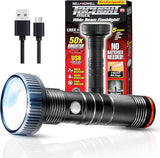 Taclight Max Rechargeable LED Flashlight High Lumen Ultra Bright Tactical Light for Camping Home and Emergencies