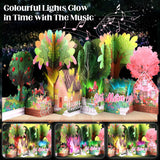 Musical Birthday Card For Mother, 3D Pop Up Greeting Card With Lights, Paper Large Greeting Cards, Birthday Gift For Mum, Grandmother