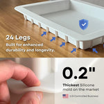 Large Rectangular Resin Table Silicone Mold 16X10X2 Inches (Single Unit) - Premium Quality, No Seal Required, Reusable For Diy River Table And Epoxy Casting Projects