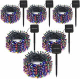 6 Pack 236FT Solar Christmas String Lights 600 LED Multicolor Waterproof Outdoor Lights