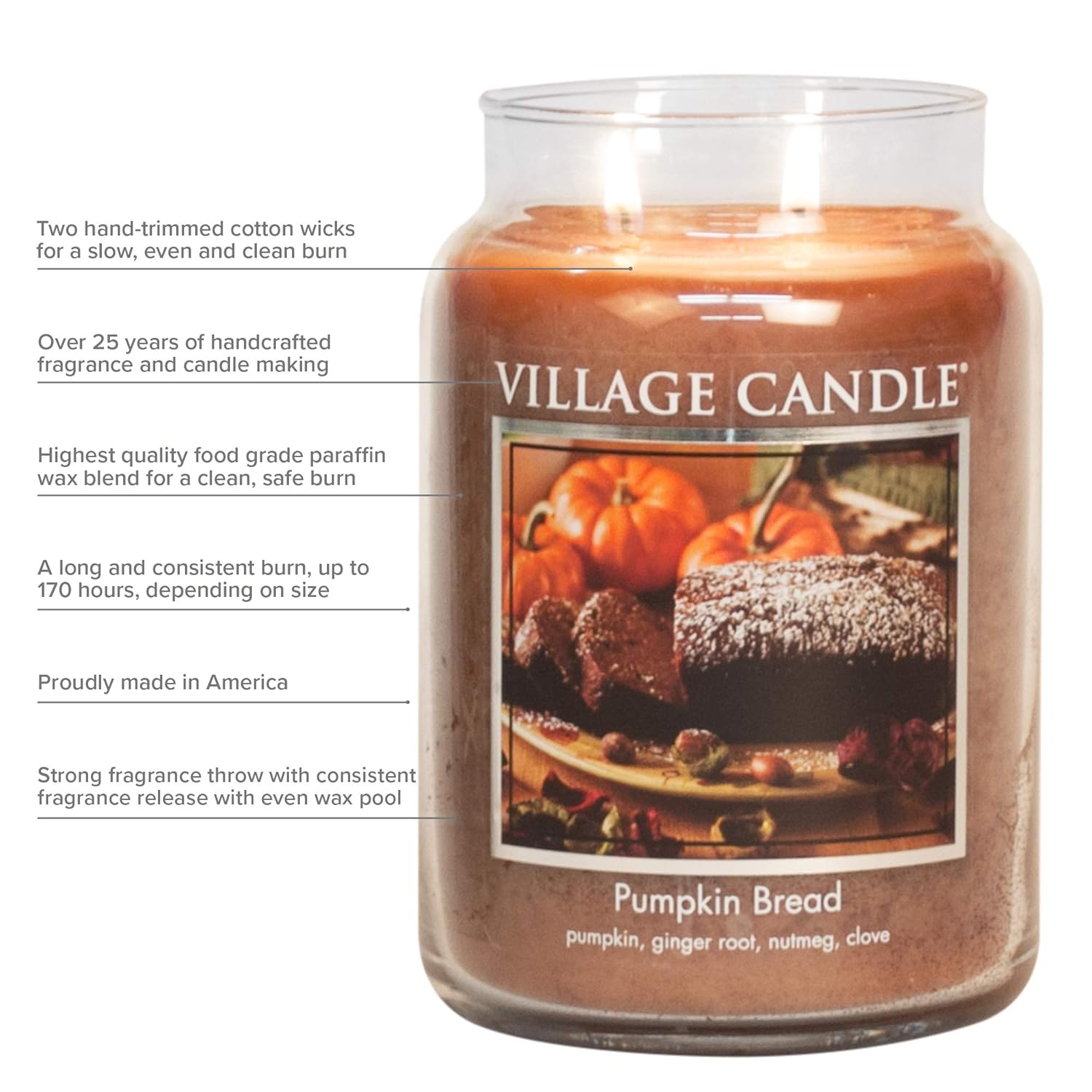 Black Bamboo 16 Oz Glass Jar Scented Candle, Medium