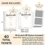 Bachelorette Party Drinking Games - Drink If Games Scratch Off Cards - Perfect For Girls Night Out Activity,Bridal Showers,Bridal Parties,Wedding Showers,Engagement And Birthday - 40 Sheets(White)