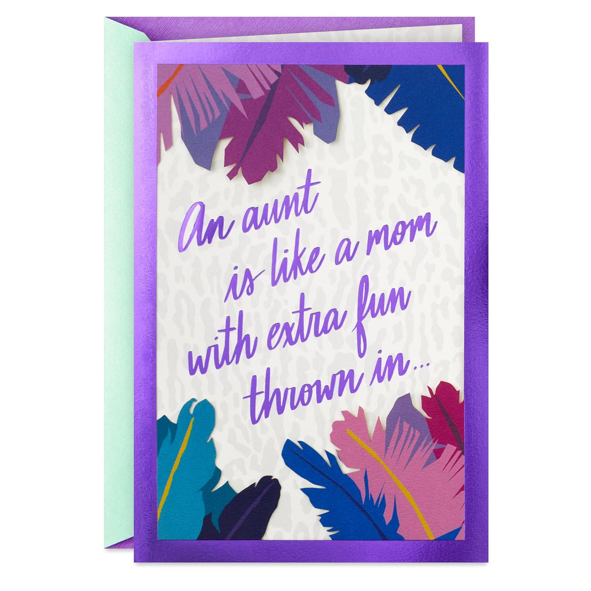 Hallmark Mother's Day Card for Aunt (Extra Fun) for Birthday, Thinking of You, Congrats, or Any Occasion