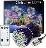 Christmas Car Multicolor Lights 213FT 600 Led Battery Operated Remote Control String Lights Waterproof 8 Modes