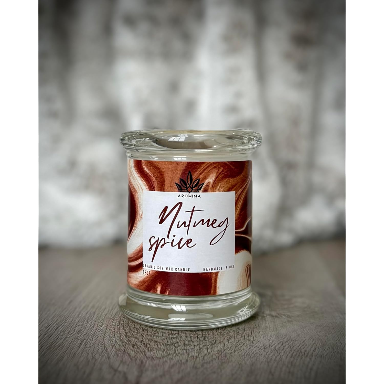 Soy Wax Candle (Nutmeg Spice)