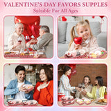 50 Pcs Valentine'S Day Charcuterie Boxes With Clear Lids, Heart Cookie Boxes With Window, Disposable Food Containers Candy Treat Gift Tins For Sandwich, Cookie, Sushi, Cake Slice