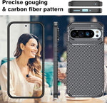 Pixel 9 Pro XL Case, Shockproof TPU, Anti-Scratch Flexible Rubber Cover, Black