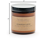 Pumpkin Latte Candle, Made With Soy Wax And Essential Oils, Warm Pumpkin Pie & Nutmeg Butter & Cinnamon Fragrance, 16 Oz.