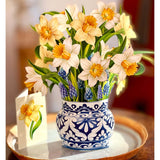 Pop Up Cards, English Daffodils, 12 Inch Life Sized Forever Flower Bouquet 3D Popup Greeting Card, Birthday Cards, Get Well Gifts, Blank Notecard & Envelope