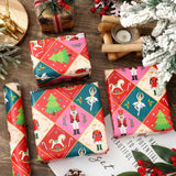 Christmas Nutcracker Wrapping Paper -Mini Roll- 17 In X 32.8 Ft Red Ballet Gift Wrap Paper For Xmas Winter Wrapping Supplies, Double-Sided