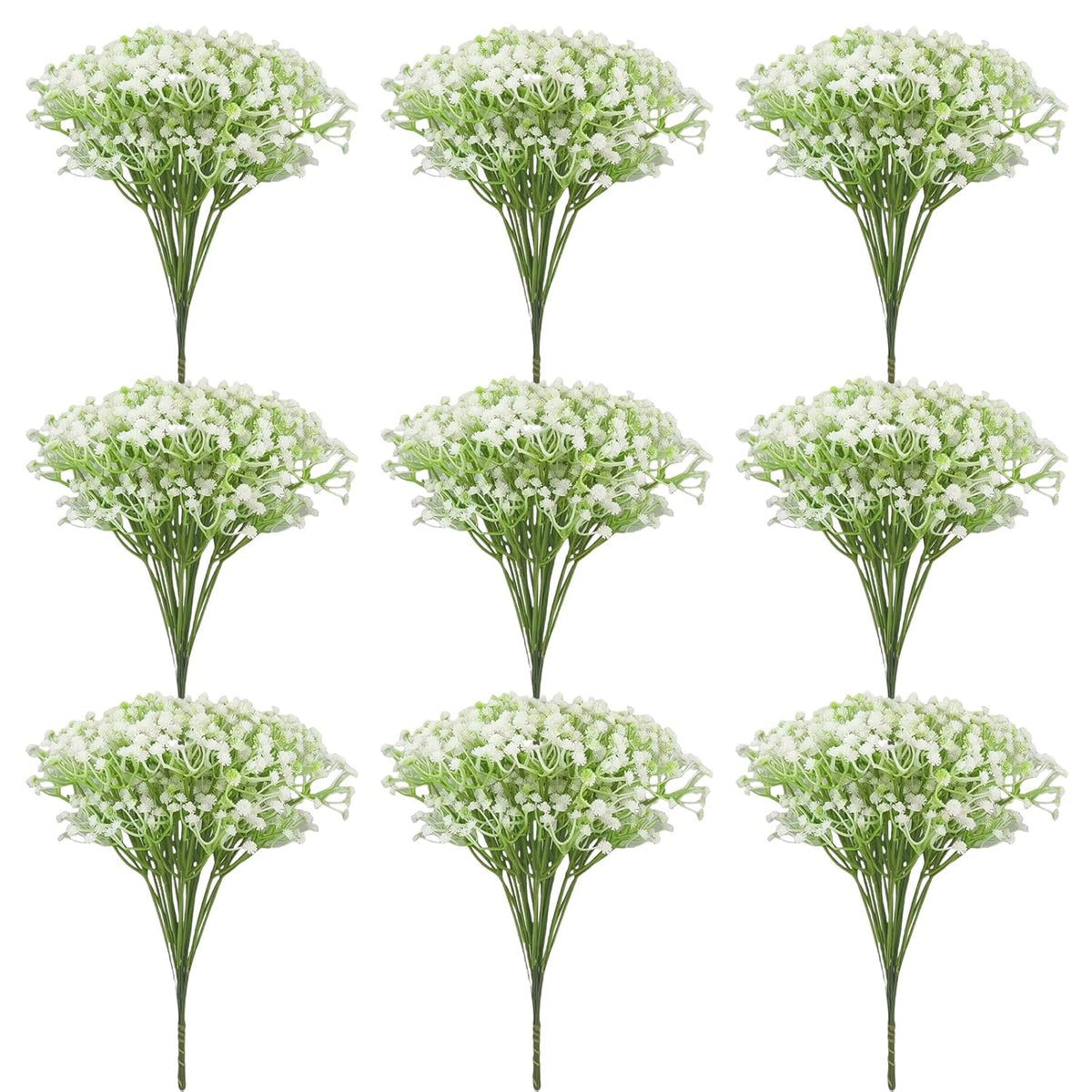 120 Pcs Babys Breath Artificial Flowers Bulk White Realistic Gypsophila Fake Babies Breath Flowers Faux Flowers For Wedding Party Home Decoration