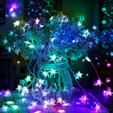 Color Changing Star String Lights Indoor, 19.7Ft 11 Mode Led Rainbow String Lights Usb Rgb Twinkle String Lights With Re