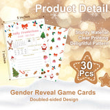 Christmas Predictions And Advice Cards - 30 Pack Double-Sided Christmas Snowman Party Decorations Card - Winter Holiday Party Supplies Favors -A02