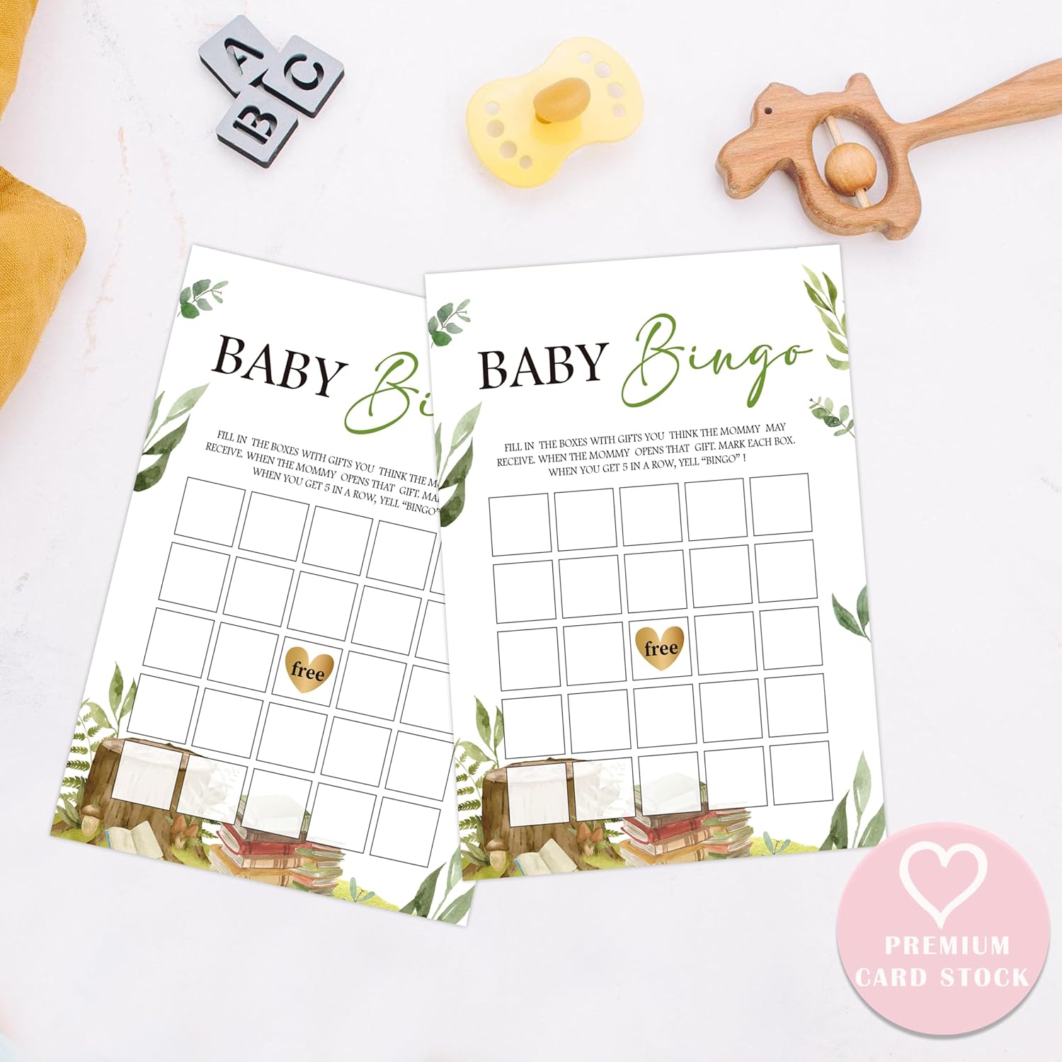Storybook Baby Bingo Game, Baby Shower Game, Pack Of 30 Game Cards, Gender Neutral Boy Or Girl, Fun Baby Game And Activity - Fa56