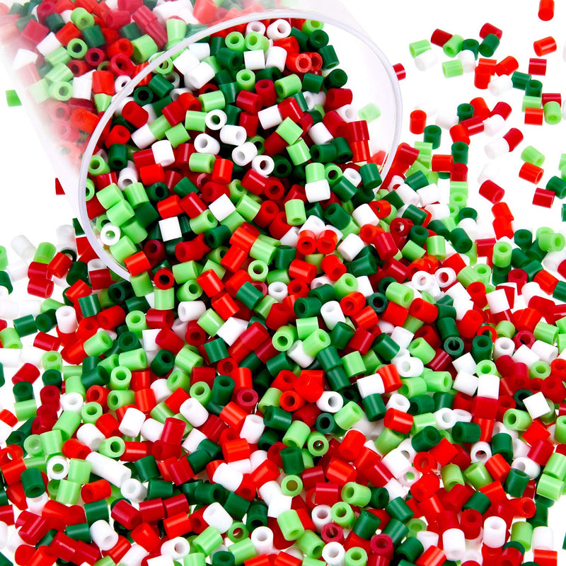 2800 Pieces Fuse Beads Christmas Craft Beads Assorted Fuse Beads With Storage