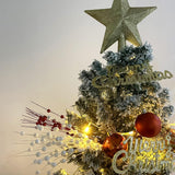 Christmas Artificial Glitter Berry Stem Decorations Decorative Bead Sticks Xmas Picks Glittery Twigs Branches For Christmas Tree Wreath Gift Vase Home Decor Party Ornaments White 24 Pcs
