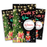 Christmas Scratch Off Cards, Xmas Party Scratch Games For Kids Adults Groups, Winter Holiday Party Games For Christmas Party, A02