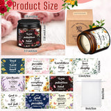 30 Pcs Christian Gifts For Women, 10 Pcs Scented Religious Bible Candles 10 Floral Verses Cards And 10 White Organza Bag For Women Christmas Birthday Wedding Party Gift Supplies Favor