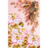 1200Pcs Mixed Pink Gold White Wedding Flower Centerpieces Artificial Flower Table Confetti Scatters Flower Girl Basket Filler Aisle Decor Favor
