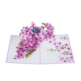 Orchid 3D Birthday Cards For Women, Mothers Day Cards, 6X8In Pop Up Gift Card For Mom, Wife, Her, Daughter, Sister, Grandma (Orchid Blossom 6X8).