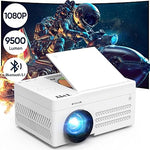 Bluetooth 1080P Mini Projector, Built-in DVD, Portable, Outdoor Movies