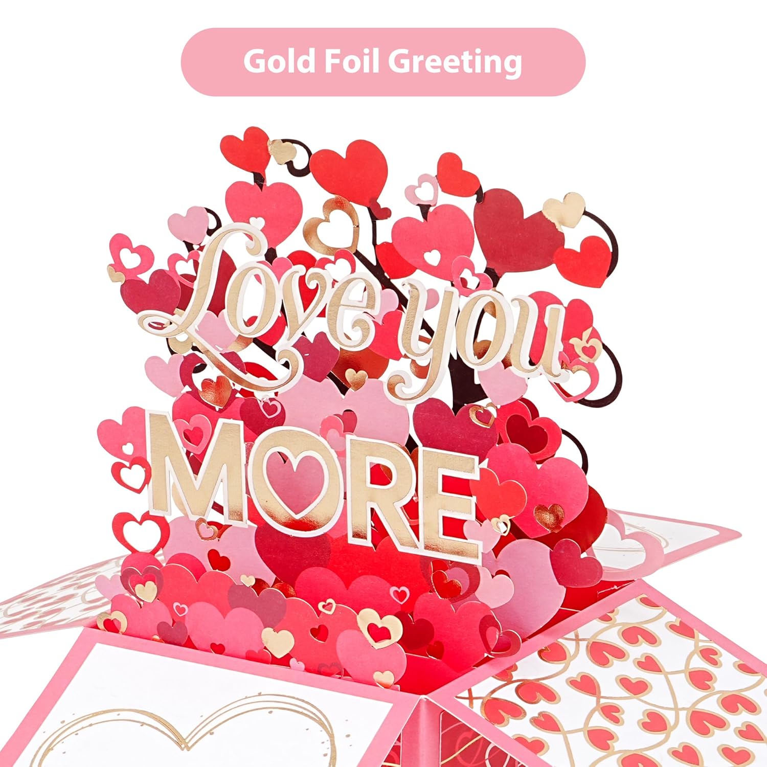 Valentine’S Day Pop Up Card For Wife Or Husband, Romantic 3D Love Tree Card, Valentine & Anniversary Greeting Card With Envelope And Note Card