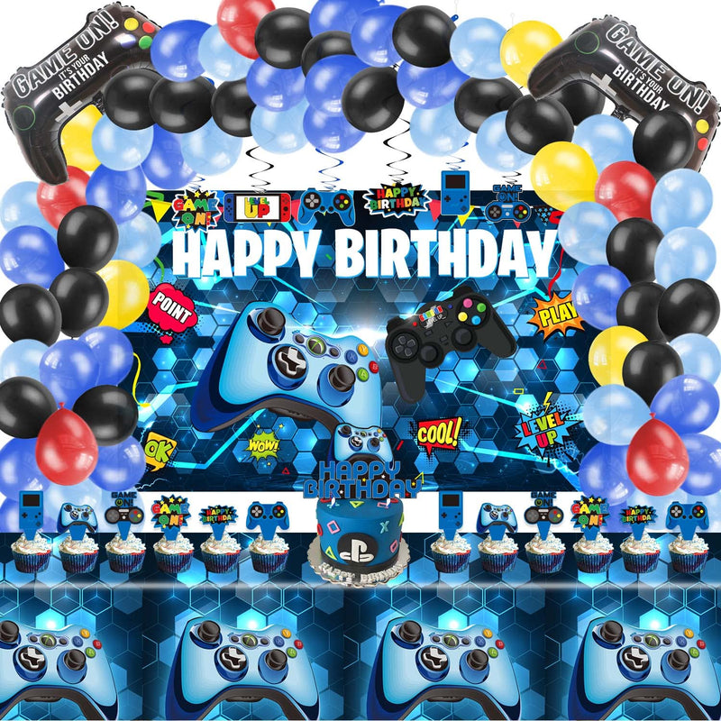 Video Game Birthday Party Decorations - 109Pcs Gamer Gaming Party Supp