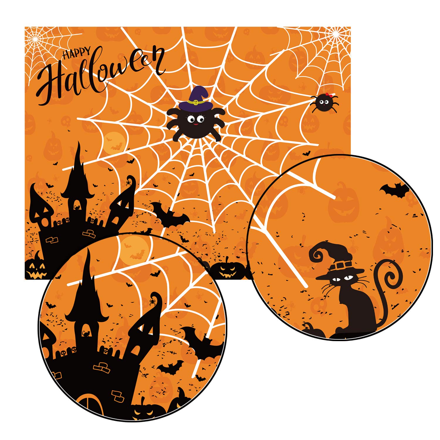 Halloween Party Games Pin The Spider On The Web Game Reusable Pin Game Spider Web Halloween Party Favor Supplies For Kids Girls Boys