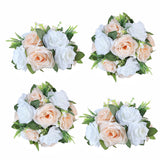 Artificial Flowers Ball 4 Pcs Champagne White Flowers Wedding Table Centerpiece Table Decorations Flower Arrangement For Table Flowers Centerpieces Wedding Flowers Wedding Centerpieces