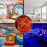 Goldfish Neon Sign Dimmable USB LED Wall Light Ocean Decor for Bedroom Restaurant Man Cave
