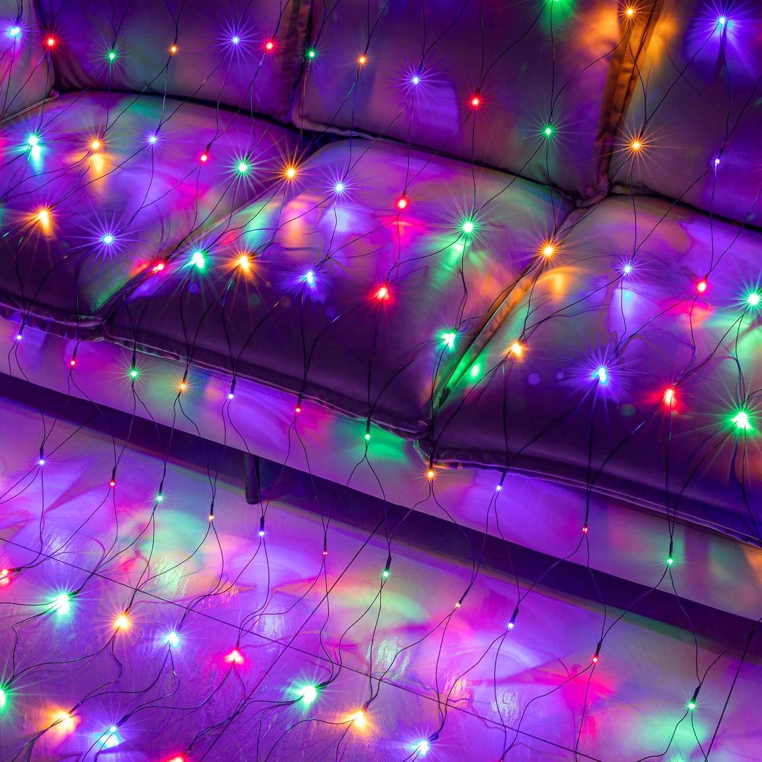 200 Led 9.8Ft X 6.6Ft String Lights Net Mesh Christmas Lights 8 Modes For Christmas Wedding Party Home Garden Lawn Bushe