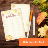 40 Thanksgiving Game Gratitude Cards - Name And Table Place Cards - Family Activity For Everyone