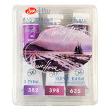 Extra Fine Artists Grade Professional Watercolor Set 3 * 10Ml Tubes Granulating Colors By Nevskaya Palitra (Sunset)