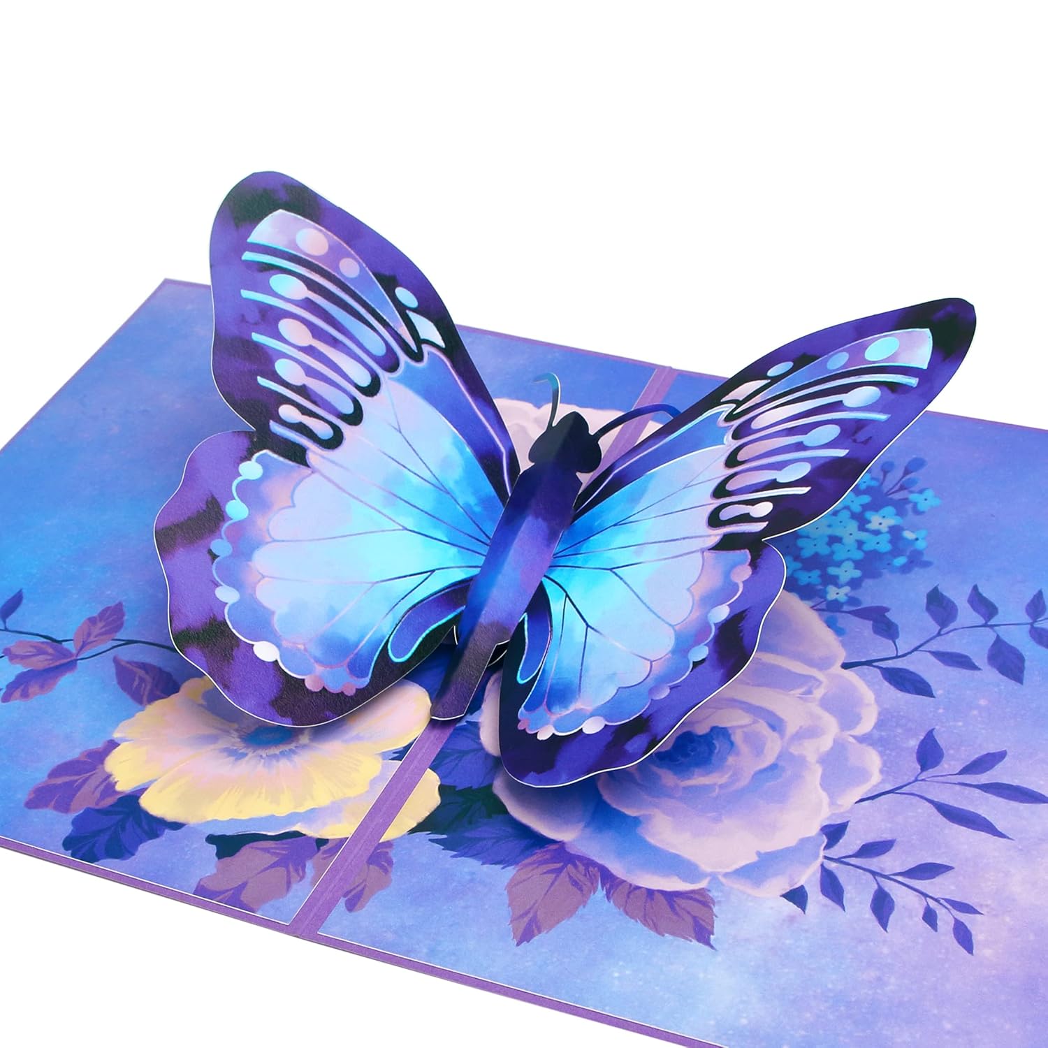 Butterfly Birthday Card - 3D Pop Up Card,Morpho Butterfly Card,Mothers Day Card, Anniversary,Thinking Of You,Get Well,Butterfly Gifts For Her,Women,Wife,Daughter,Girl,Mom,Girlfriend