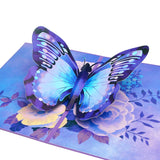 Butterfly Birthday Card - 3D Pop Up Card,Morpho Butterfly Card,Mothers Day Card, Anniversary,Thinking Of You,Get Well,Butterfly Gifts For Her,Women,Wife,Daughter,Girl,Mom,Girlfriend