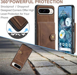 Pixel 9 Pro XL Wallet Case, Magnetic, Kickstand, Wireless Charging - Brown